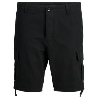 Cargo-Shorts aus Baumwolle schwarz_BLACK | W54