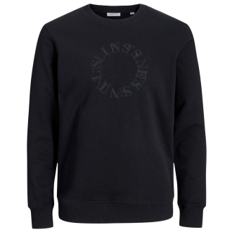 Sweatshirt mit Stickerei schwarz_BLACK | 3XL