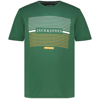 T-Shirt mit Label-Print dunkelgrün_DARK GREEN | 3XL