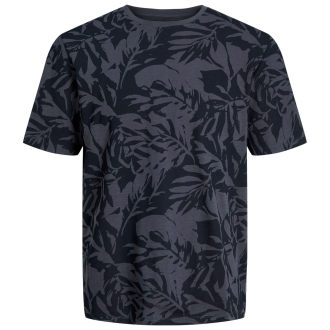 T-Shirt mit Allover-Print dunkelgrau_ASPHALT | 3XL
