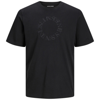 T-Shirt mit Stickerei schwarz_BLACK | 3XL