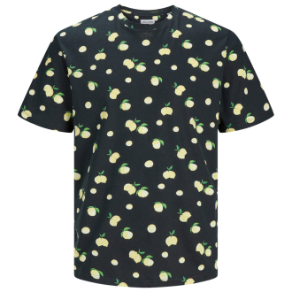 T-Shirt aus Baumwollmischung schwarz_BLACK | 3XL