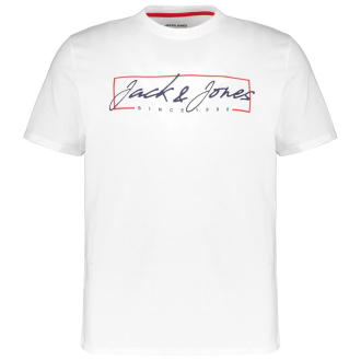T-Shirt mit Logo-Print weiß_WHITE | 3XL