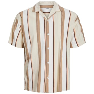 Freizeithemd aus Viskosemischung beige/braun_PEACH NOUGAT | 3XL