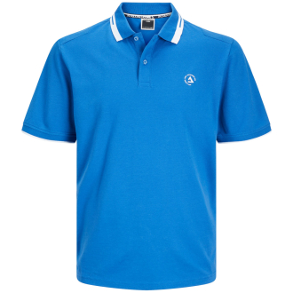 Poloshirt mit Kontrastdetails kornblau_BLUE IOLITE | 3XL