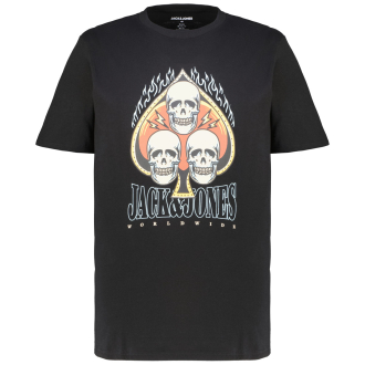 T-Shirt mit Skull-Print schwarz_BLACK | 3XL