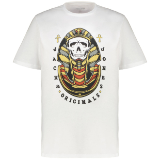 T-Shirt mit Skull-Print weiß_BRIGHT WHITE | 3XL
