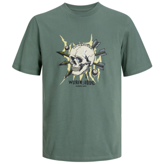 T-Shirt mit Skull-Print oliv_LAUREL WREATH | 3XL