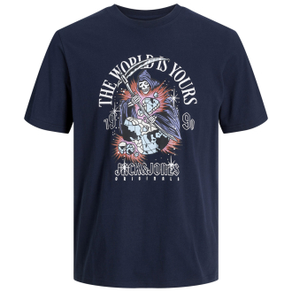 T-Shirt mit Skull-Print marine_SKY CAPTAIN | 3XL