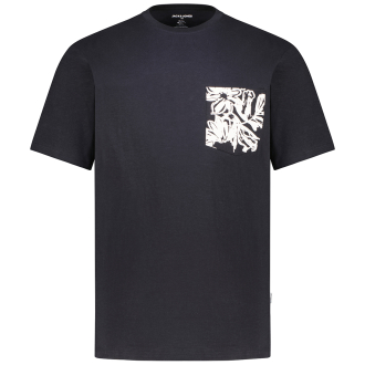 T-Shirt mit Brusttasche schwarz_BLACK | 3XL