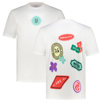 T-Shirt mit Print auf Vorder- und Rückseite weiß_BRIGHT WHITE | 3XL
