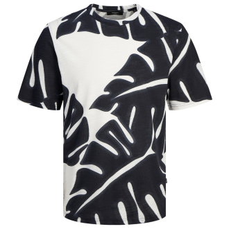 T-Shirt mit Allover-Print schwarz/weiß_SNOW WHITE | 3XL