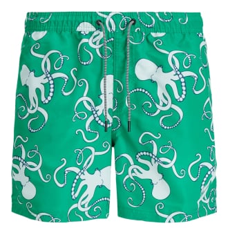 Badeshorts mit Allover-Print grün_GREEN BEE | W54