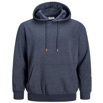 Hoodie mit Logo-Print blau_NAVY BLAZER/MELANGE - VIBRANT ORANG | 3XL