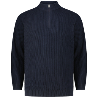 Strickpullover aus Baumwollmischung blau_NAVY BLAZER | 3XL