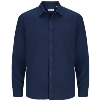 Freizeithemd aus Flanell blau_NAVY BLAZER/SOLID | 3XL