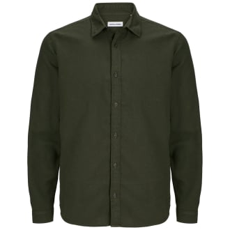 Freizeithemd aus Flanell dunkelgrün_ROSIN/SOLID | 3XL