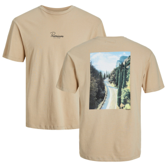 T-Shirt mit Foto-Print sand_TRAVERTINE | 3XL