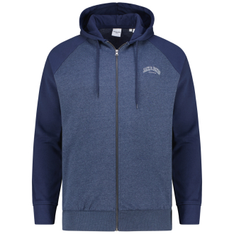 Sweatjacke mit Print blau_NAVY BLAZER | 3XL