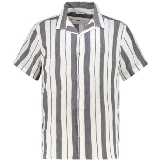 Freizeithemd aus Baumwolle schwarz_TAP SHOE | 3XL