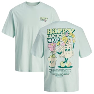 T-Shirt mit Print auf Vorder- und Rückseite mint_SKYLIGHT | 3XL