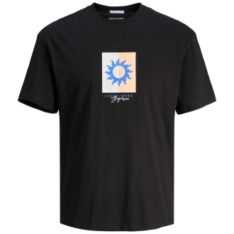 T-Shirt mit Motiv-Print schwarz_BLACK | 3XL