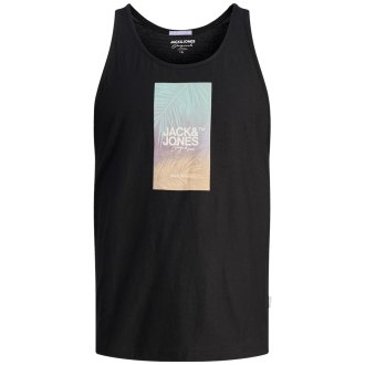 Tanktop mit Label-Print schwarz_BLACK | 3XL