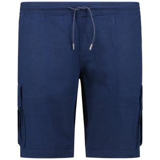 Cargo-Shorts aus Leinenmischung marine_DARK NAVY | W54