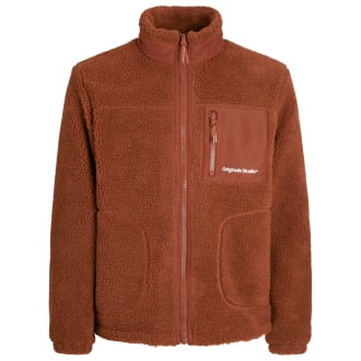 Teddyfleece-Jacke braun_BRANDY BROWN | 4XL