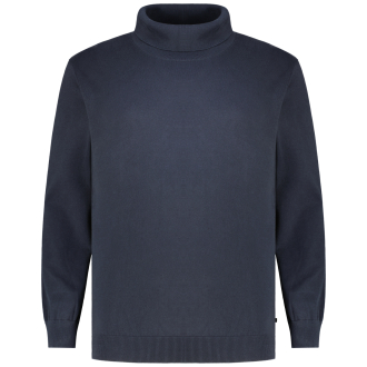 Rollkragenpullover mit Biobaumwolle blau_NAVY BLAZER | 4XL