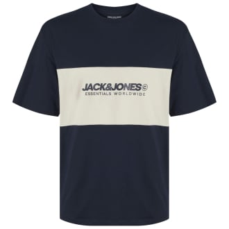 T-Shirt aus Baumwolle blau_NAVY BLAZER | 3XL