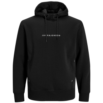 Hoodie mit Label-Print schwarz_BLACK/JACKJONES | 3XL