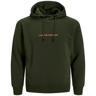 Hoodie mit Label-Print oliv_KOMBU GREEN/JACKJONES | 3XL