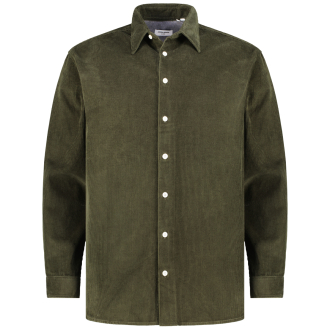 Freizeithemd aus Cord oliv_ROSIN | 4XL