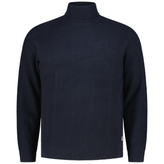 Strickpullover mit Rollkragen blau_NAVY BLAZER | 3XL