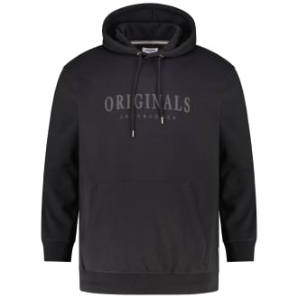 Hoodie aus Baumwollmischung schwarz_BLACK | 3XL