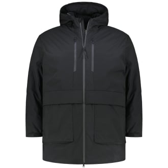 Wattierter Parka, wind- und wasserabweisend schwarz_BLACK | 5XL