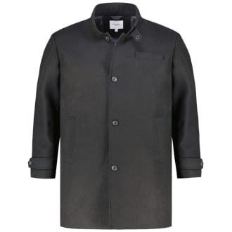 Mantel aus Wollmischung schwarz_BLACK | 4XL