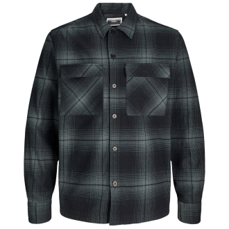 Hemdjacke aus Baumwolle mittelgrau_URBAN CHIC | 3XL