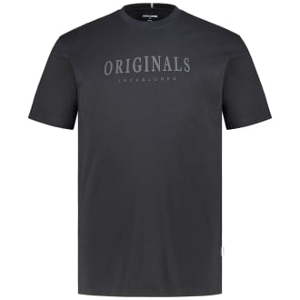 T-Shirt mit Label-Print schwarz_BLACK | 3XL