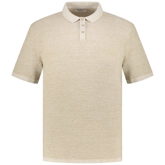 Poloshirt aus Baumwollmischung hellbraun_CORIANDER/W. CLOUD DANCER | 3XL