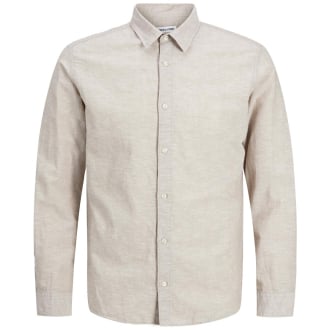 Freizeithemd aus Leinenmischung beige_CROCKERY | 3XL