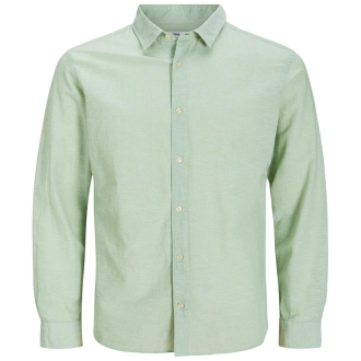 Freizeithemd mit Leinen grün_ICEBERG GREEN | 3XL