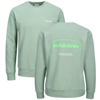 Sweatshirt mit Print auf Vorder- und Rückseite grün_ICEBERG GREEN | 3XL