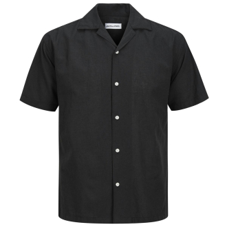 Freizeithemd aus Leinenmischung schwarz_BLACK | 3XL