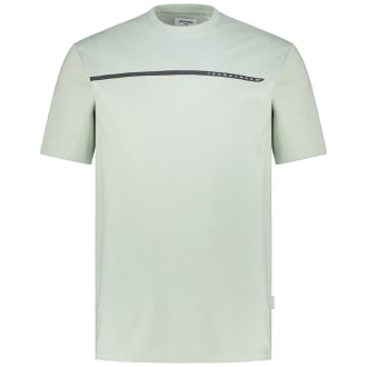 T-Shirt mit Label-Print mint_AQUA GRAY | 3XL