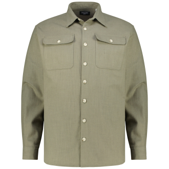 Hemdjacke aus Baumwoll-Leinen-Mix grün_TEA LEAF | 4XL