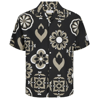 Freizeithemd aus Viskosemischung schwarz_JET BLACK | 3XL