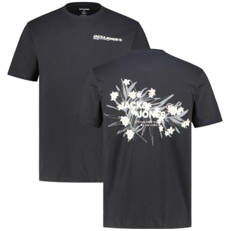 T-Shirt mit Print auf Vorder-und Rückseite schwarz_BLACK | 3XL
