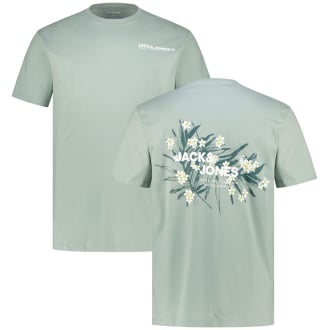 T-Shirt mit Print auf Vorder-und Rückseite grün_ICEBERG GREEN | 3XL